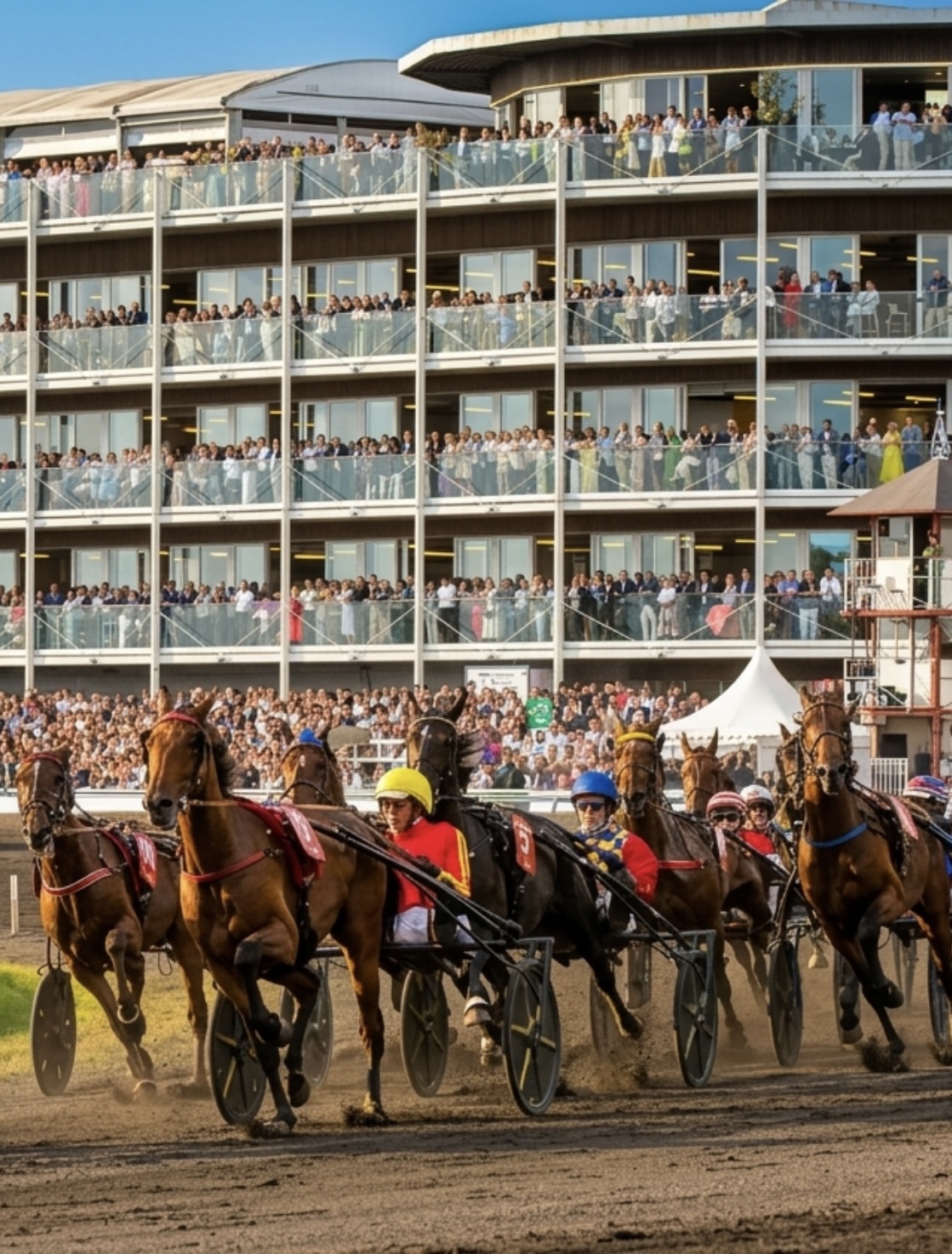 Steeplechase paarden op Waregem Koerse